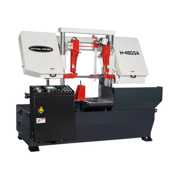 Column Type Semi Automatic Band Saw Machine